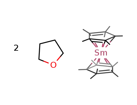 Molecular Structure of 79372-14-8 (decamethylsamarocene(II) bis(tetrahydrofurane))