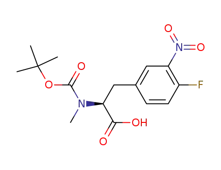 L-Phenylalanine,
N-[(1,1-dimethylethoxy)carbonyl]-4-fluoro-N-methyl-3-nitro-