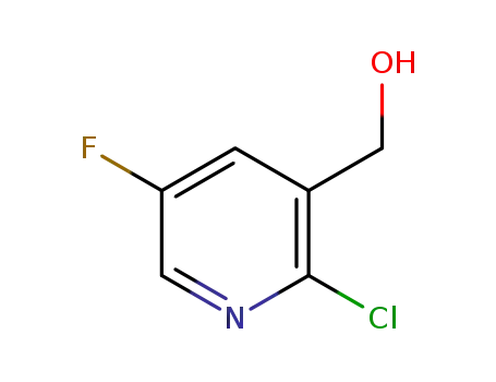 Molecular Structure of 870063-52-8 (2-CHLORO-5-FLUORO-3-(HYDROXYMETHYL)PYRIDINE)