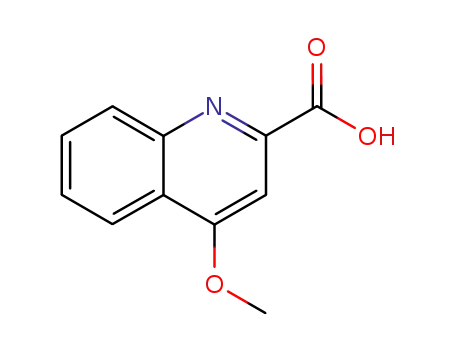 Molecular Structure of 15733-83-2 (4-METHOXY-2-QUINOLINECARBOXYLIC ACID)
