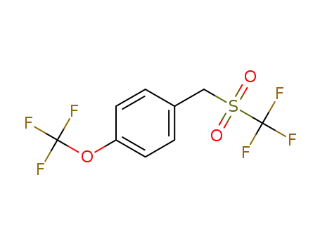Molecular Structure of 1612253-40-3 (1-(trifluoromethoxy)-4-((trifluoromethylsulfonyl)methyl)benzene)