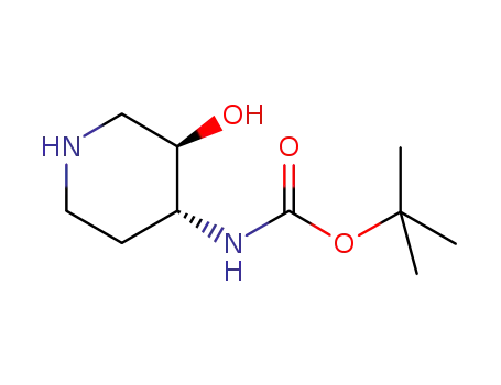 Carbamic acid, [(3R,4R)-3-hydroxy-4-piperidinyl]-, 1,1-dimethylethyl ester (9CI)