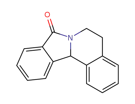 Molecular Structure of 17416-64-7 (5,12b-dihydroisoindolo[1,2-a]isoquinolin-8(6H)-one)