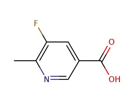 Molecular Structure of 932705-78-7 (5-FLUORO-6-METHYLNICOTINIC ACID)