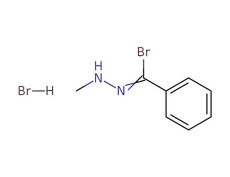 Molecular Structure of 90145-13-4 (N'-<α-bromobenzylidene>-N-methylhydrazinium bromide)