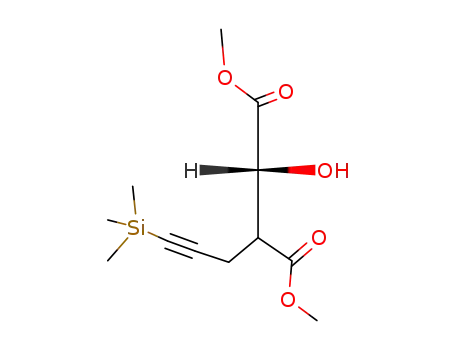 methyl 2-hydroxy-3-carbomethoxy-6-(trimethylsilyl)-5-hexynoate