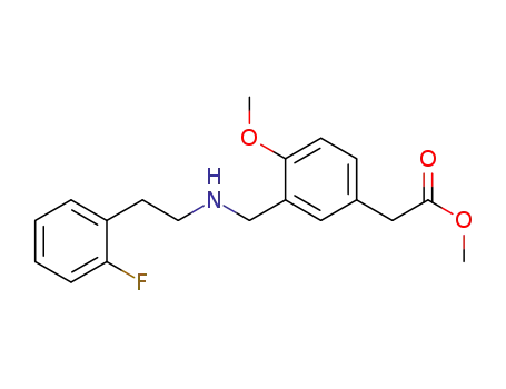 (3-{[2-(2-fluoro-phenyl)-ethylamino]-methyl}-4-methoxy-phenyl)-acetic acid methyl ester