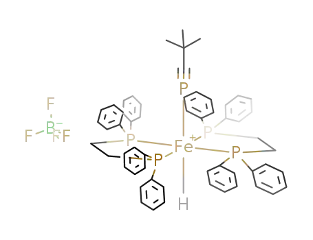trans-{FeH(η1-PC(tBu))(dppe)2}{BF4}