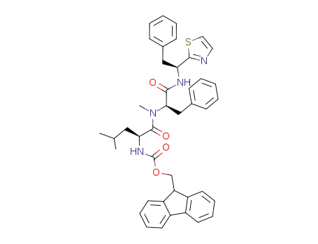 ((S)-3-Methyl-1-{methyl-[(R)-2-phenyl-1-((S)-2-phenyl-1-thiazol-2-yl-ethylcarbamoyl)-ethyl]-carbamoyl}-butyl)-carbamic acid 9H-fluoren-9-ylmethyl ester