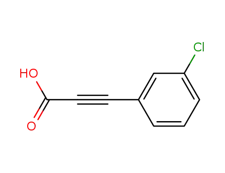 Molecular Structure of 7396-28-3 (3-(3-CHLOROPHENYL)PROP-2-YNOIC ACID)