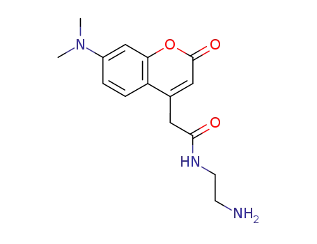 2H-1-Benzopyran-4-acetamide,
N-(2-aminoethyl)-7-(dimethylamino)-2-oxo-