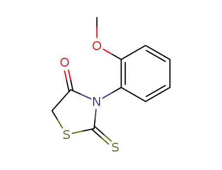 Molecular Structure of 56676-49-4 (3-(2-methoxyphenyl)-2-sulfanylidene-thiazolidin-4-one)