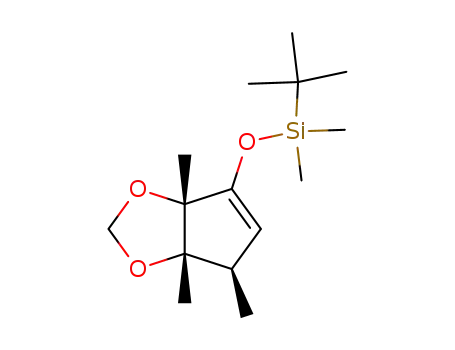 (d,l)-2,3,4-trimethyl-2,3-dihydroxycyclopentanone methylene acetal silyl enol ether