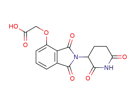 Molecular Structure of 1061605-21-7 (2-{[2-(2,6-dioxopiperidin-3-yl)-1,3-dioxo-2,3-dihydro-1H-isoindol-4-yl]oxy}acetic acid)