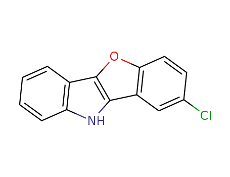 Molecular Structure of 97211-83-1 (8-chloro-10H-benzofuro[3,2-b]indole)
