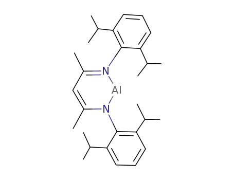 Molecular Structure of 325465-25-6 ((2,4-bis(2,6-diisopropylphenylimino)pentan-3-ide-.kappa2N,N')aluminum(I))