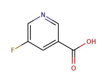 Molecular Structure of 402-66-4 (5-Fluoronicotinic acid)