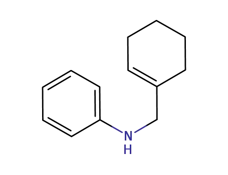 Molecular Structure of 1007834-63-0 (N-(cyclohex-1-enylmethyl)benzenamine)