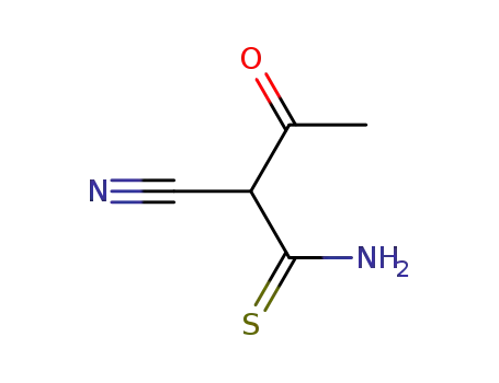 Molecular Structure of 58955-28-5 (2-CYANO-3-OXOBUTANETHIOAMIDE)