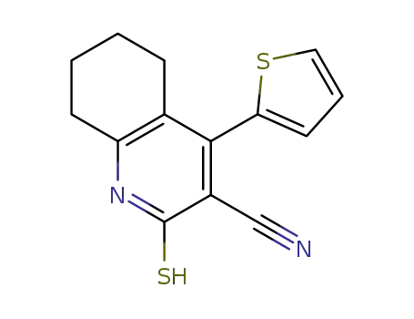 3-Quinolinecarbonitrile, 1,2,5,6,7,8-hexahydro-4-(2-thienyl)-2-thioxo-