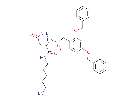 (S)-N<sup>1</sup>-(5-Amino-pentyl)-2-[2-(2,4-bis-benzyloxy-phenyl)-acetylamino]-succinamide
