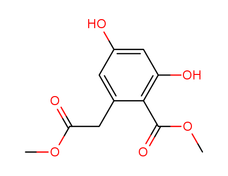 Benzeneacetic acid, 3,5-dihydroxy-2-(methoxycarbonyl)-, methyl ester