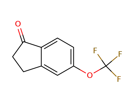 Molecular Structure of 173252-76-1 (5-(trifluoromethoxy)-2,3-dihydro-1H-inden-1-one)