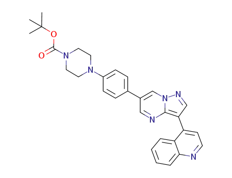 tert-butyl 4-(4-(3-(quinolin-4-yl)pyrazolo[1,5-a]pyriMidin-6-yl)phenyl)piperazine-1-carboxylate