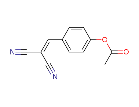 Molecular Structure of 19310-87-3 (4-(2,2-dicyanoethenyl)phenyl acetate)