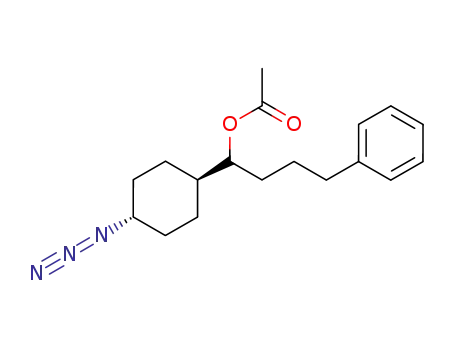 Molecular Structure of 847416-80-2 (Benzenebutanol, a-(trans-4-azidocyclohexyl)-, acetate (ester))