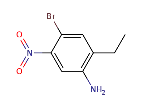 1-Aethyl-2-amino-5-brom-4-nitro-benzol