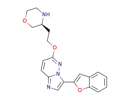 3-(1-benzofuran-2-yl)-6-{2-[(3S)-morpholin-3-yl]ethoxy}imidazo[1,2-b]pyridazine