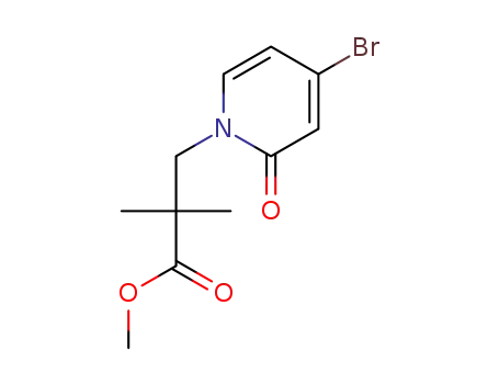 3-(4-bromo-2-oxo-2H-pyridin-1-yl)-2,2-dimethyl-propionic acid methyl ester
