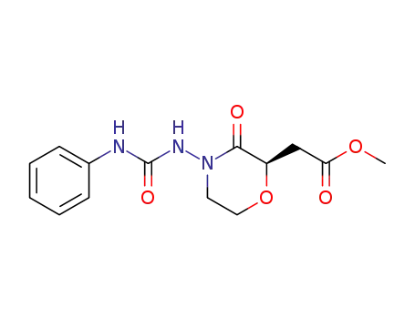 [(R)-3-oxo-4-(3-phenyl-ureido)-morpholin-2-yl]-acetic acid methyl ester