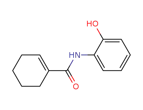 Molecular Structure of 23386-16-5 (1-Cyclohexene-1-carboxamide, N-(2-hydroxyphenyl)-)