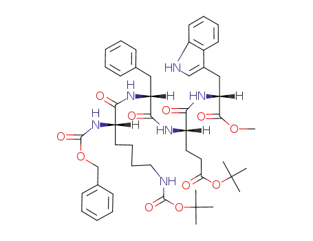 Z-Lys(Boc)-D-Phe-Glu(OBu<sup>t</sup>)-D-Trp-OMe