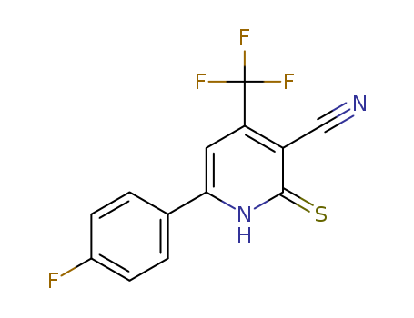 4-(TRIFLUOROMETHYL)-6-(4-FLUOROPHENYL)-1,2-DIHYDRO-2-THIOXOPYRIDINE-3-CARBONITRILE