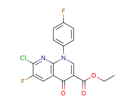ethyl 7-chloro-6-fluoro-1-(4-fluorophenyl)-4-oxo-1,4-dihydro-1,8-naphthyridine-3-carboxylate