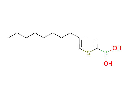 Molecular Structure of 1186404-85-2 (sodium 4-octylthiophene-2-thienylboronate)