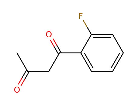 Molecular Structure of 131513-64-9 (1-(2-FLUORO-PHENYL)-BUTANE-1,3-DIONE)