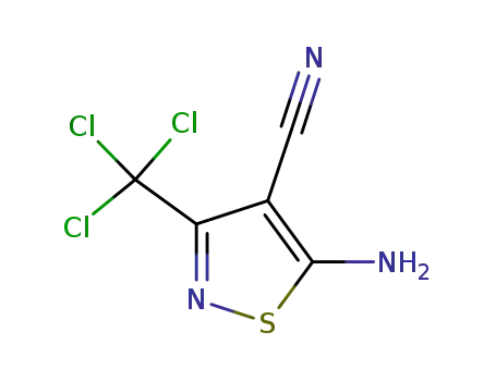 5-amino-3-(trichloromethyl)isothiazole-4-carbonitrile