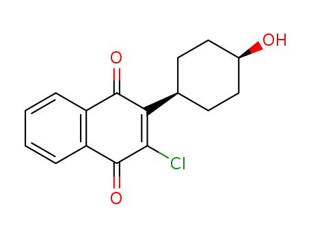 2-chloro-3-(cis-4-hydroxycyclohexyl)-1,4-naphthoquinone