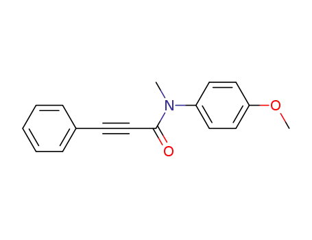 Molecular Structure of 914785-45-8 (N-(4-methoxyphenyl)-N-methyl-3-phenylprop-2-ynamide)