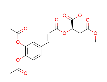 dimethyl (2R)-2-({(2E)-3-[3,4-bis(acetyloxy)phenyl]prop-2-enoyl}oxy)butanedioate