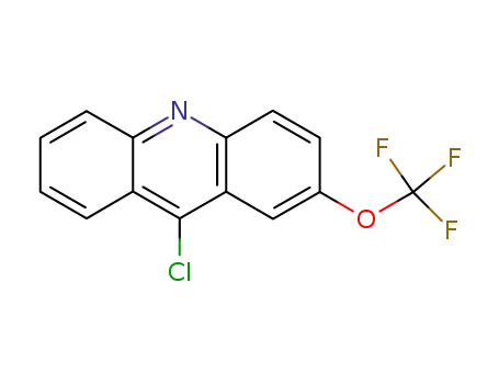 Molecular Structure of 741281-21-0 (Acridine, 9-chloro-2-(trifluoromethoxy)-)