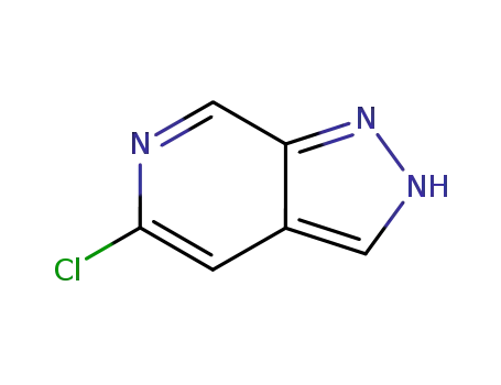 Molecular Structure of 76006-08-1 (5-CHLORO-1H-PYRAZOLO[3,4-C]PYRIDINE)