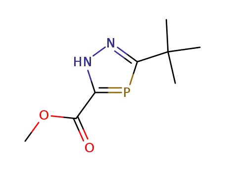 Molecular Structure of 93756-75-3 (3-tert-Butyl-1H-1,2,4-diazaphosphol-5-carbonsaeure-metylester)