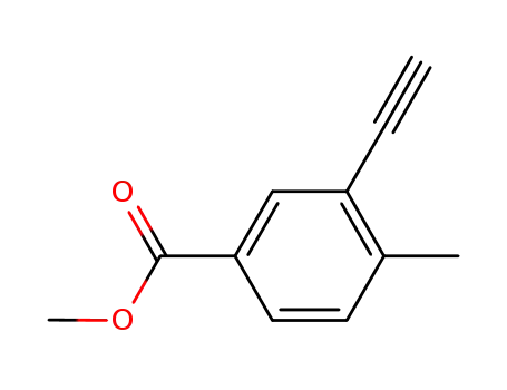 Molecular Structure of 1255099-13-8 (METHYL 3-ETHYNYL-4-METHYLBENZATE)