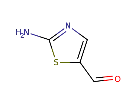 Molecular Structure of 1003-61-8 (2-Amino-5-formylthiazole)