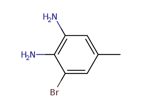 Molecular Structure of 70733-25-4 (3-Bromo-5-methyl-benzene-1,2-diamine)